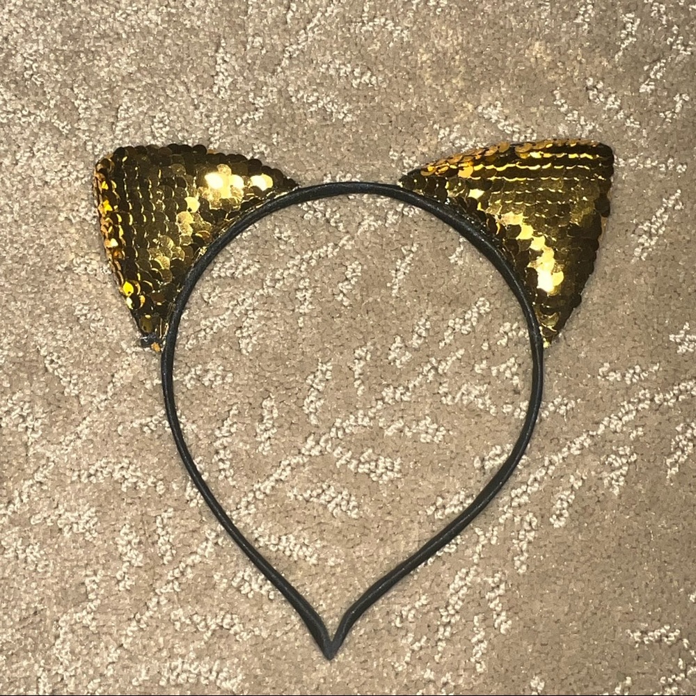 Sequin animal/cat ear headband
